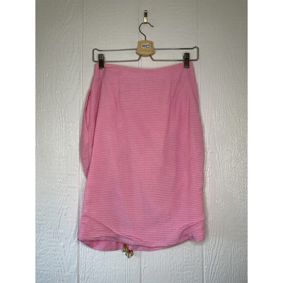 ROOPA PEMMARAJU Pink Corn Fiber Gathered Skirt S - Picture 7 of 12